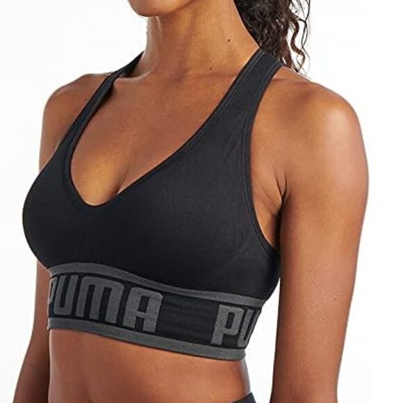 NWT Puma Racerback Low Support Sports Bra M - Picture 1 of 12